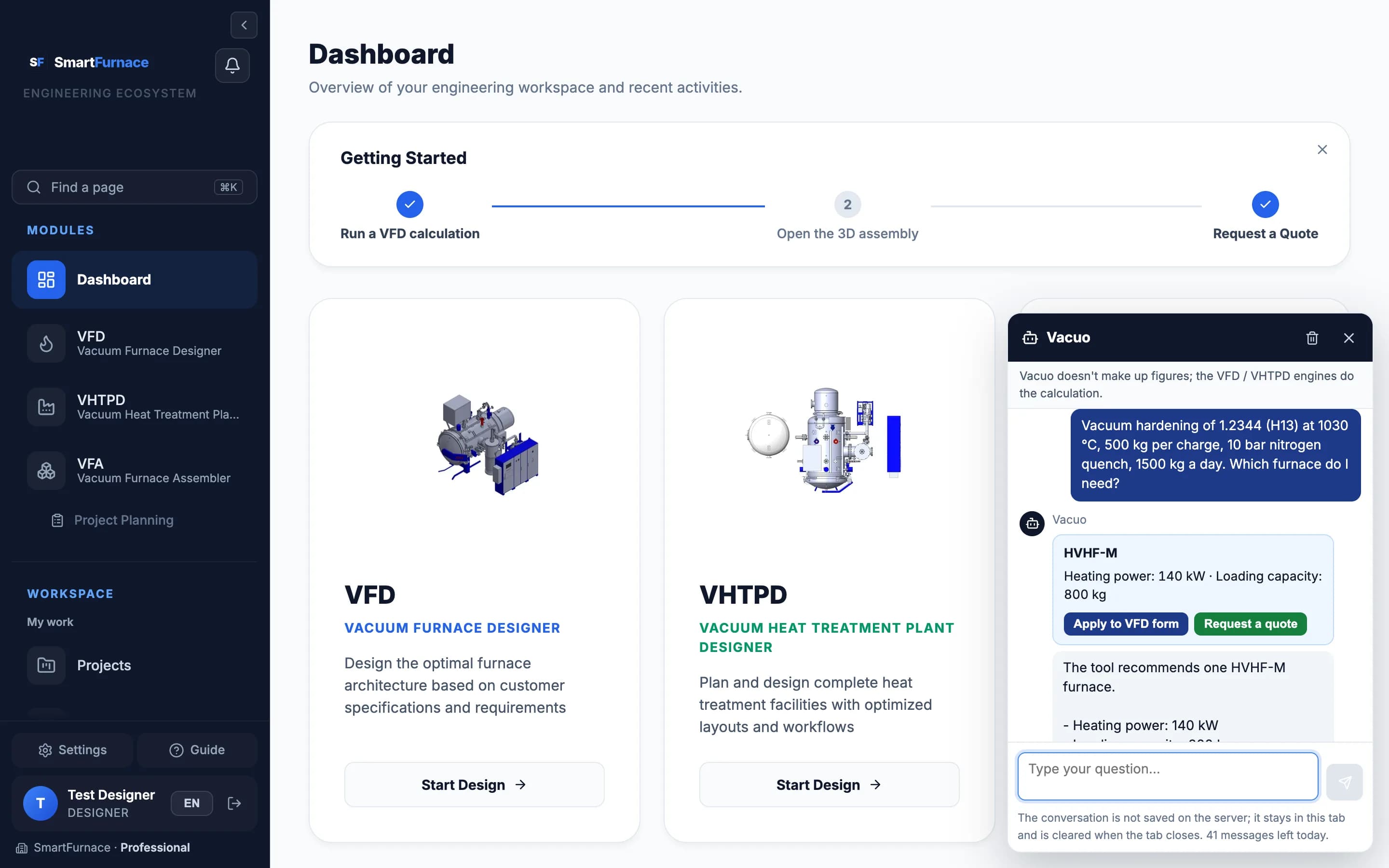 Vacuo — Engineering Assistant